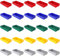 1a-TopStore 25 Stück Einsatzkasten Serie E40, farblich sortiert, 5 Farben u. 4 Größen, aus Polystyrol, Industrienorm, für Schubladen, Sortimentskästen etc. (E40/1, 198x99x40 mm)