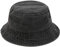 Yixda Vintage Cotton Fischerhut Sonnenhut Washed Retro Outdoor Bucket Hat (Schwarz)