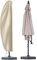 OKPOW Parasol Cover Cantilever for 2.5m 2.7m 3m 4m Garden Outdoor Umbrella Upgraded 600D Oxford Fabric Banana Parasol Covers Waterproof Patio Umbrella Covers with Zip (280 * 81 * 45cm)(Khaki)