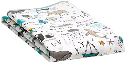 Mamas & Papas Splash Mat for Highchairs, Practical and Wipe Clean Mat to Catch Dinner Time Spills, Happy Planet