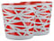 Tymar Pot de Fleurs, Pot de Plantes en Plastique, Lot de 2, Forme Ronde (ø 19cm, Rouge)