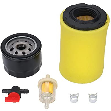 SGBTB Air Filter with Tune Up Kit, Compatible with Briggs and Stratton 591334 492932 696854, John Deere D100 D110 D125 D130, Husqvarna YTH22V46, Lawn Mower Oil Filter