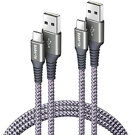 USB C Charger Cable 1M 2M Type C 3A Fast Charging Charger Lead Nylon Braided for Samsung Galaxy S22 S21 S20 S10 S9 S8 A13 A12 A53 A20e A21s A40 A51 A70,Huawei P30 P20 P40,Xiaomi,Sony Xperia,Switch