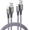 USB C Charger Cable 1M 2M Type C 3A Fast Charging Charger Lead Nylon Braided for Samsung Galaxy S22 S21 S20 S10 S9 S8 A13 A12 A53 A20e A21s A40 A51 A70,Huawei P30 P20 P40,Xiaomi,Sony Xperia,Switch