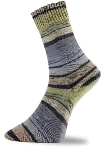 Pro Lana Golden Socks Stretch Grindelwald 440.02 - grau/schwarz/oliv/beige