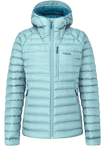 Rab Women's Microlight Alpine Down Jacket for Hiking, Climbing, & Skiing - Meltwater - Medium
