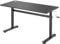 Ergo Office ER-401B Sitz-Steh-Schreibtisch 140x60cm Manuell Höhenverstellbarer Bürotisch max. 117cm Ergonomischer Tisch Belastbar bis 40kg (Schwarze Farbe)