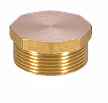 ezqnirk 5pcs Messing Tube Hex Head End Cap Plug Zubehör Schnellanschluss Wasserhahnadapter,1/4 Male