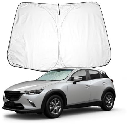 BIXUAN CX3 2024 Parasol Compatible con Mazda CX-3 DK 2016-2023 2024 Parabrisas CX 3 el Parabrisas Delantero del Coche Protección contra el Viento para Parabrisas Delantero Cubierta U