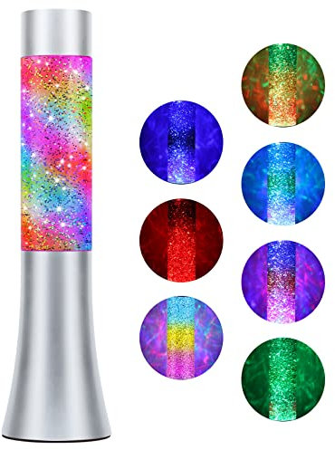 LED Jellyfish Lamp, Color Changing Lamps, Christmas Decorations, Unique Gift for Boys, Cool Gadgets for Men (Silver)