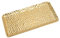 Bandeja de Acero Inoxidable, 9,5 x 19,5cm Bandeja para Servir Comida Rectangular Organizador de Joyas para Guardar Toallas, Cosméticos, Llaves, Frutas (Oro)