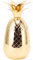 BEIJIALY Cocktail Shaker, Stainless Steel Pineapple Cocktail Mixer, Martini Shaker Drinking Shaker Pineapple Shape Cocktail Cup Polished Smooth Surface 500ml for Home Bar(Gold)