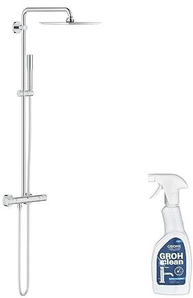 GROHE Colonne de douche avec mitigeur thermostatique Vitalio Joy System 230 avec nettoyant GrohClean