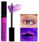 Allbestaye Bunt Wimperntusche Neon Mascara, Wasserfest Feiner Pinsel gelb grün blau orange rosa lila Wimpern Long-lasting, Augen Make-up Extra Long Lash Verlängerung & Volumen Eyelash Mascara (Lila)