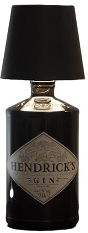 Lampada Bottiglia Gin Hendrick's Paralume Led