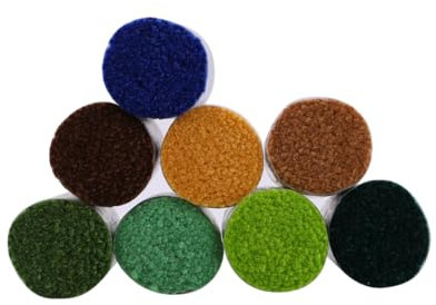 Gogogmee 18pcs Woolen Yarn and Cotton Yarn Embroidery Cushion Kit Dark Colors for Handcrafting and DIY Home Decor