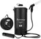 Tadomoe Camping Shower, 5Gallons/20L Portable Shower with Smart Pump, Camping Shower Portable with Handy Nozzle, Outdoor Solar Shower for Beach Camping Hiking Trip