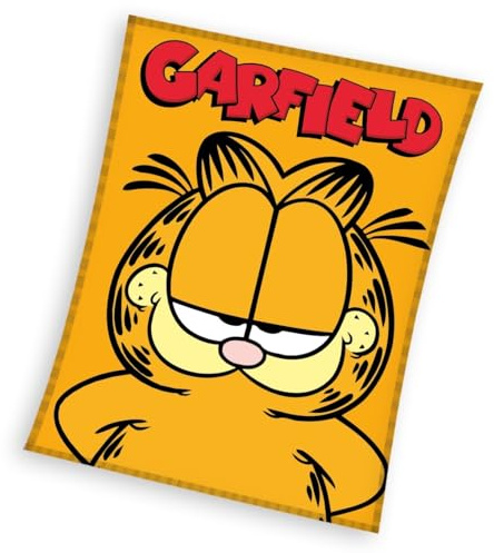 Carbotex Garfield Coral Fleece Kuscheldecke 130 x 170 cm