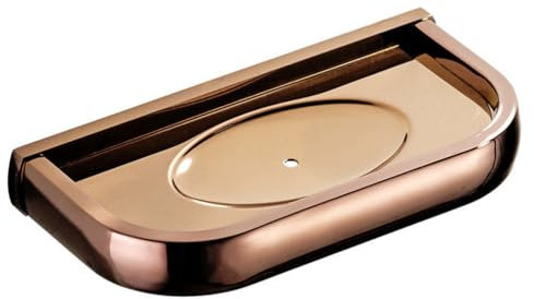 Wanym Soap Dish Brass Wall Mounted, Bathroom Accessories Wall Mounted with Screws, Soap Holder Bathroom Soap Dish Shelf Shower Accessories Soap Holder for Bathroom Toilet,Rose Gold