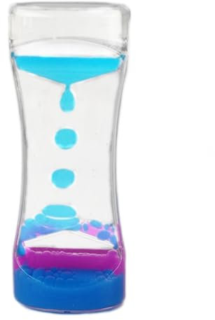 Sablier Liquides Jouets Sensoriels pour Enfant Adulte, Minuteur de Mouvement Lampe à Lave Colorés, Sensory Fidget Toy pour Soulager Stress, Anxiété, Autisme, TDAH, Relaxation, Décoration de Bureau (E)