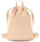 LARKSON Turnbeutel Damen & Herren Orange - No 7 - Rucksack Damen für Sport und Festival - Beutel Rucksack Klein mit Innentasche - Außentasche für Schnellzugriff