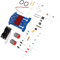 BESTonZON 1 Satz Experimenteller Unterricht Auto-Werkzeugsatz DIY elektronischer Blitz bastel Set für Kinder Elektronik experimentierkasten intelligentes Auto-Kit smart car löten Projekt kit