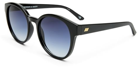 Le Specs. PARAMOUNT BLACK - Sonnenbrille für Damen Runde Rahmenform mit UV-Schutz LSP2552177