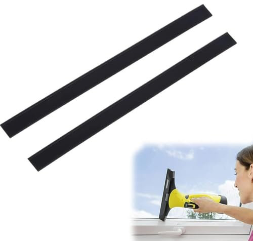 CJQRL 2 Pièces Raclette Caoutchouc Pour Nettoyeur Vitre, lèvres d'extraction pour aspirateur de fenêtre 280 mm lèvres en Caoutchouc compatibles avec WV1 WV2 WV5 WV50 WV55 WV60 WV75
