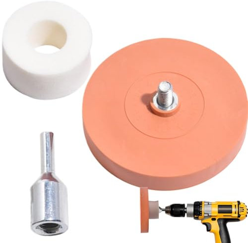 Adhesive Eraser Wheel, 4 Inch Rubber Wheel For Drill, Decal Removal Tool, Sticker Glue Remover, Pinstripe Remover For Auto Body, Graphic Sticker Remover Tool, Car Sticker Removal Tool, Automotive