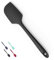 Doosu 28,9 cm Silikonspatel, 315 ℃ hitzebeständiger flexibel Teigschaber, lebensmittelecht nahtloser Küchenspatel Antihaft Kochhelfer zum Backen Schaben Mixen Ausbreitung (Schwarz)