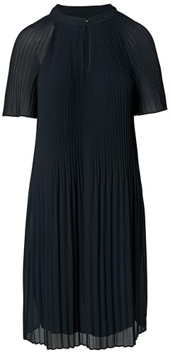 Comma Fließendes Plissee-Kleid aus Chiffon