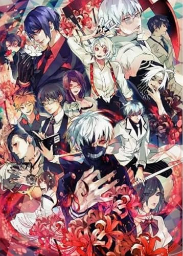 Puzzles 1000 Stück,Japanese Tokyo Animes Ghouls,Lernspielzeug Für Kinder Puzzles,Colour,Difficult,Puzzles Für Erwachsene,Wand Kunst Dekoration Cf595Tn