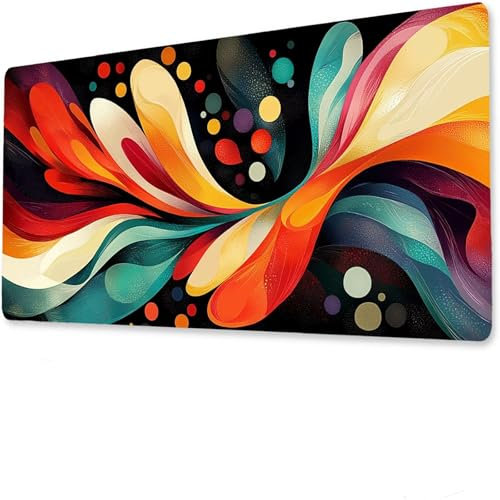 Couleur Mouse Pad Mat, Tapis de Souris Gaming XXL 1600x800x4mm, sous-Main Bureau Gamer, Tapis Table Joueur sans Couture Extra Large, Base antidérapante, Clavier Preuve l'eaudoubler Y-5