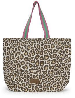 CODELLO Shopper mit Leo-Muster in beige