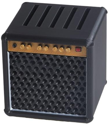 Salyeeluly Mini Amplificador de Guitarra, Elegante Organizador de Almacenamiento para Amantes de la música y músicos – Caja Grande con impresión 3D para Instrumentos Musicales, Graves, cumpleaños