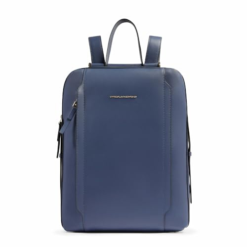 PIQUADRO Zaino donna porta pc 14 Donna pelle blu mare
