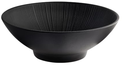 APS 85288 Schale NERO - Melamin, Ø 29 cm, 2,8 Liter, schwarz, stapelbar, spülmaschinengeeignet