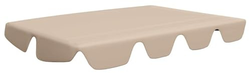 Mengtu Hollywoodschaukel-Dach: Beige, wasserdicht, 150/130 x 105/70 cm, für Garten Model312097
