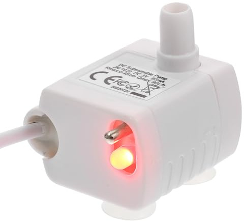 CATIEBYE Quiet Submersible Water Pump for Pet Water Fountain and Dispenser with Anti-dry Burn Protection, Abs Material, USB Powered, Suitable for Households and Pet Shops