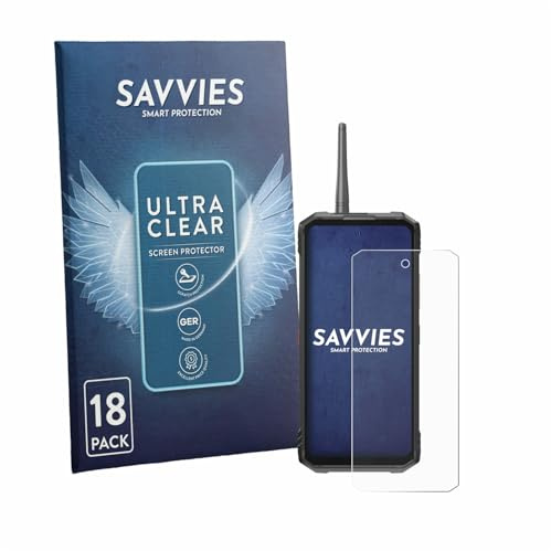 Savvies 18 Stück Schutzfolie für Hotwav Hyper 8 Ultra Displayschutz-Folie Ultra-Transparent