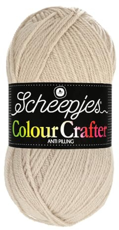 Scheepjes Colour Crafter 100g Yarn Ball | Acrylic DK Double Knit Wool | Soft & Anti-Pilling for Knitting, Crochet, Blankets & Amigurumi (2010 Hasselt)