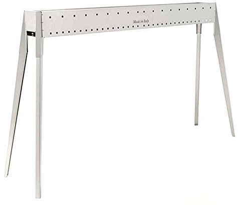 Gaucher et gaucher SRL alunovo cuocispiedini et arrosticini Inoxydable Professionnel à Charbon – 120 cm