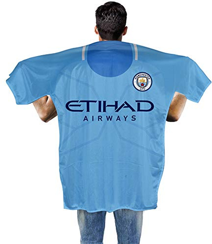 Manchester City FC Kit Form Banner/Körper Flagge (Einheitsgröße) (Himmelblau)