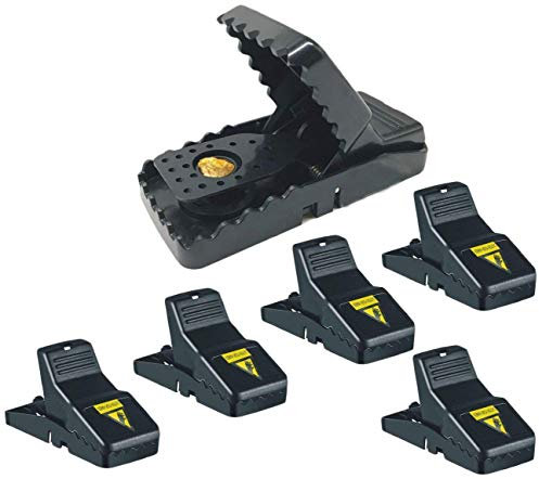 Redlution Mausefalle – Rattenfallen Snap Humane Power Nagetiervernichter (6 Stück), Mäusefalle, empfindlich, wiederverwendbar und langlebig