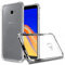 REY Transparent Silikonhülle TPU Anti-Shock für Samsung Galaxy J4 Plus 2018, Handyhülle Premium Kratzfest TPU Durchsichtige Schutzhülle