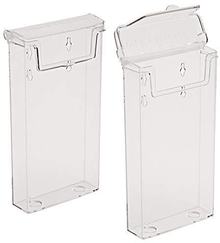 10 OD110 Stück taymar DIN Lang (DL) Prospekthalter, Prospektbox mit Deckel, Wetterfest