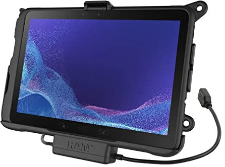 RAM Mounts UNPKD EZ-ROLL'R Dock Power and Data FOR Samsung Tab, W125838003 (and Data FOR Samsung Tab Active Pro RAM-HOL-SAM52PDU, Tablet/UMPC, Active Holder, Indoor, Black)