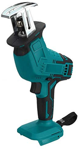 ZZBB 21V Wood Cutting Portable Cordless Reciprocating Chainsaw Electric Portable Battery Hand Lightweight Saws for Makita Battery Cutter Gardening Tool,Blue