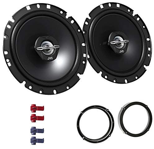 JVC CS-J1720X Lautsprecher mit Einbauset passend für VW Volkswagen UP ab 2011 Türen vorne 600 W 170mm 2 Wege Koax