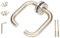 KOTARBAU® Türdrücker 140 mm Edelstahl A Komplett Universal Oval „U”-Form